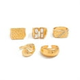 thumbnail image 1 of Chunky Gold Rings Set for Women Non Tarnish Adjustable Thick Statement Rings with Six Unique Styles for Daily Wear Made Of Alloy with Gold Plating Long Lasting Color, 1 of 5