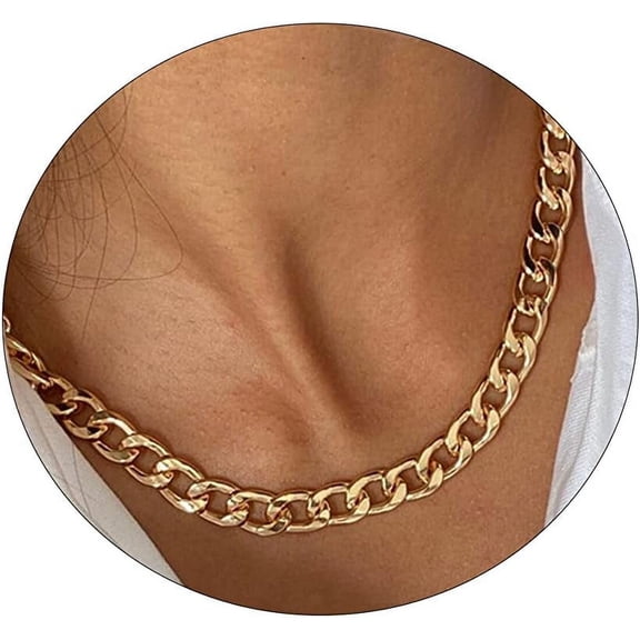 Chunky Gold Toggle Necklace 18K Gold Plated Pearl Vintage Paper Clip Link Chain Shining Twisted Rope Cuban Choker Toggle Bar Clasp Necklaces For Women[o7877]
