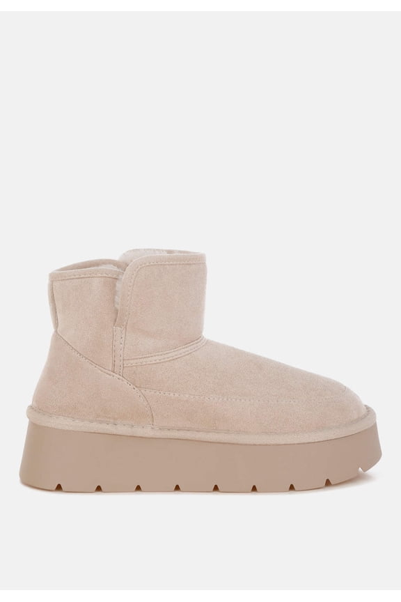 Chunky Heeled Snow Boots