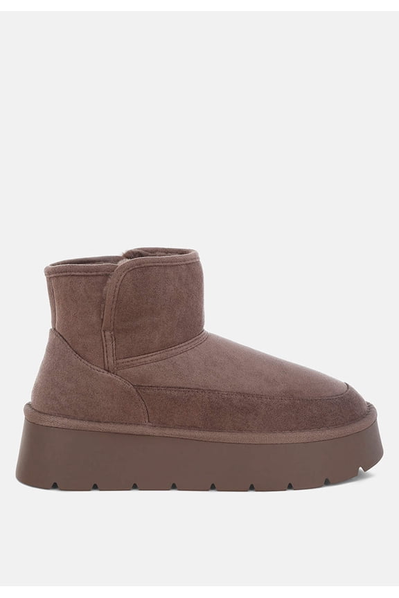 Chunky Heeled Snow Boots