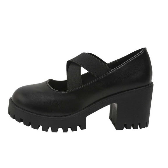 Chunky Heels for Women Sandal Heels for Women Buckle Chunk High Heel Sandal Stylish Open Toe Sandals Women's Square Toe Strap Classic Mary Janes Chunky Heel Platform