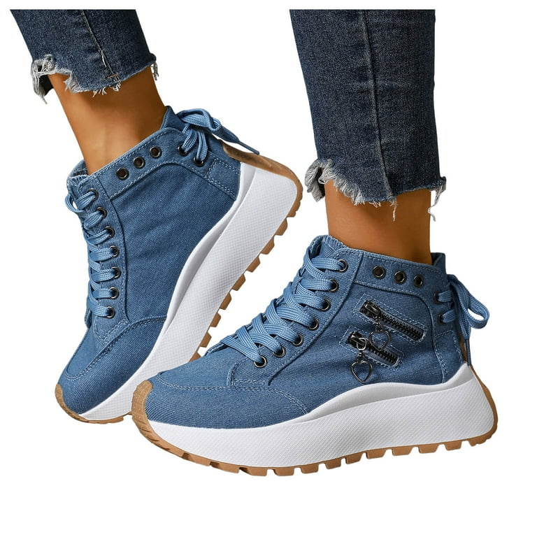 Chunky High Top Fashion Sneakers for Women Fashion Punk Studded