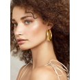thumbnail image 1 of Chunky Hoop Earrings For Women, 30/40/60/80Mm Stainl Steel Hoops, Gold Hoop Earrings, Simple & Polished Thick Ear Jewelry,Black Hoop Earrings[Z4801], 1 of 2