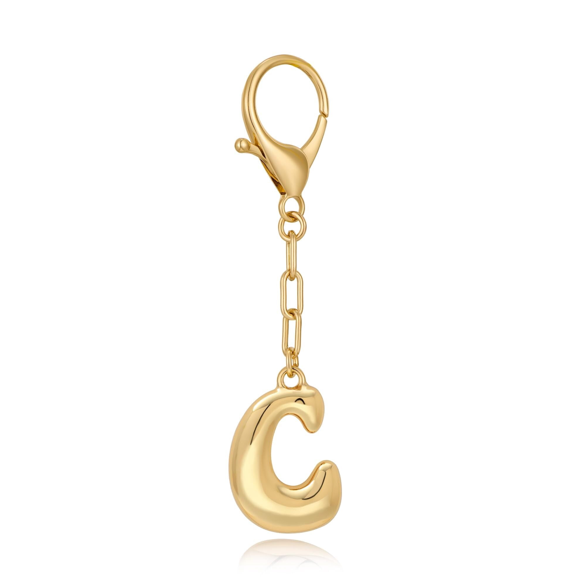 Bag Charm Gold Letter Simple Luxury Bag Charm D