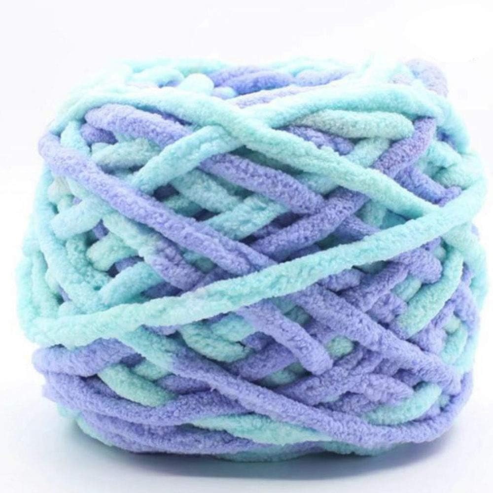 Timgle 18 Skeins Chenille Yarn Soft Plush Blanket Yarn Fancy Fuzzy Velvet  Yarn for Crocheting Knitting Weaving Baby Sweater Crochet DIY Craft, Total  Length 4134 Yards (Light Color) - Yahoo Shopping