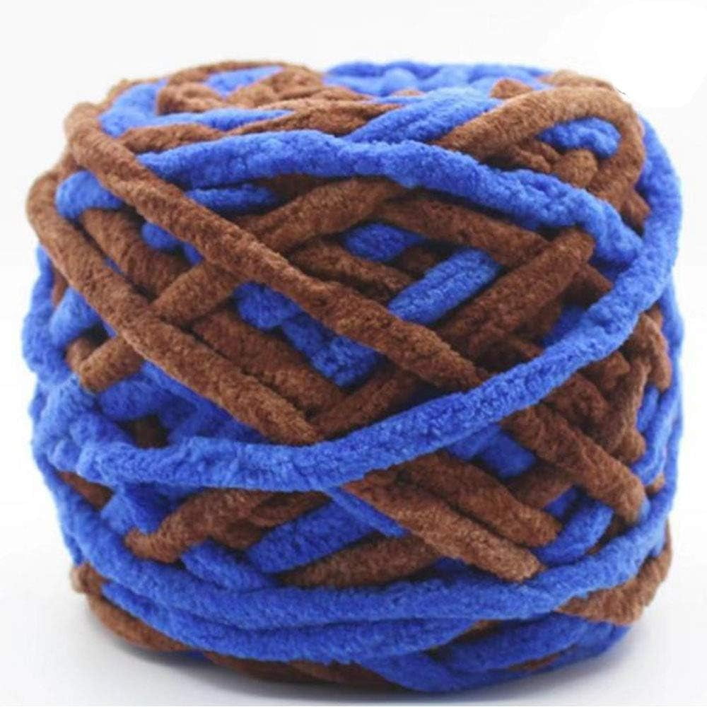 12 Skeins Chunky Yarn 552 Yards Yarn Soft Chenille Yarn Velvet Blanket Yarn  for Hand Knitting Weaving Sweater Shawl Scarf DIY Craft with Hook with
