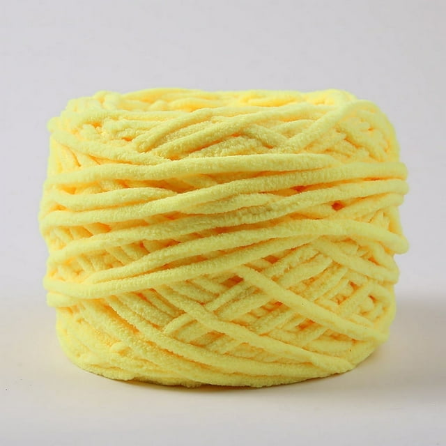 Chunky Knit Chenille Yarn, Soft Velvet for DIY Crafts, Knitting Sweaters, Blankets, Shoes