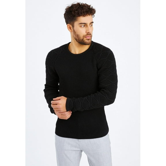 Chunky Knit Crew Neck Sweater