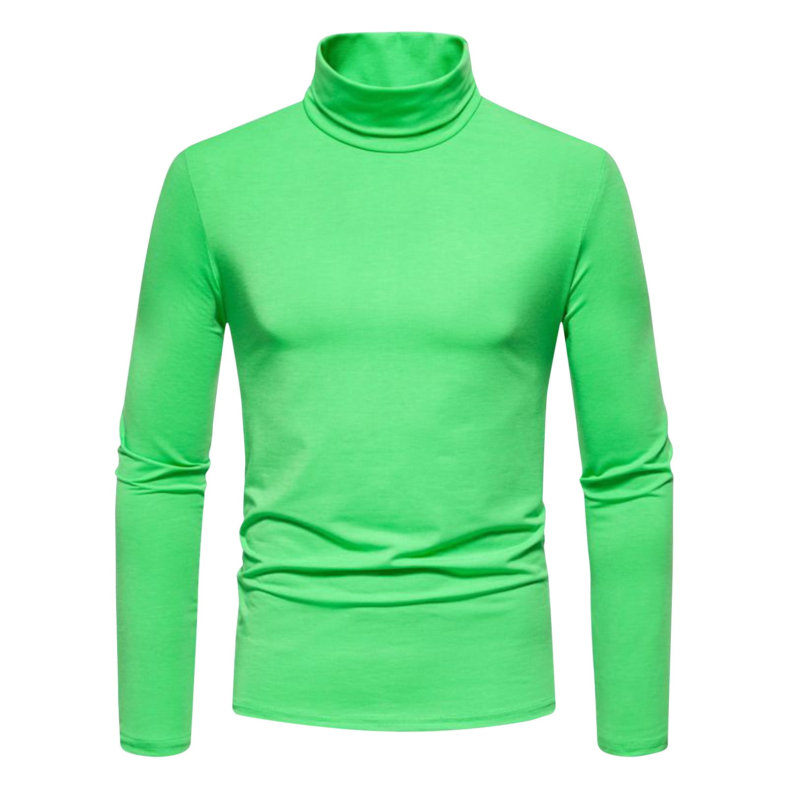 Chunky Knit Sweater Men's Pullover Sweater Turtleneck Sweater for