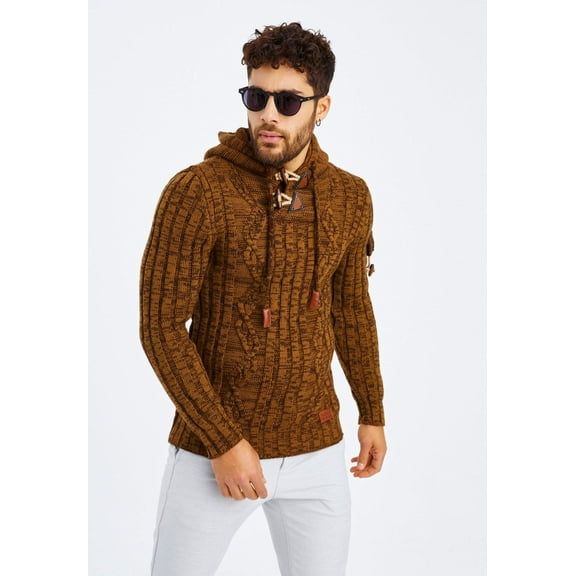 Chunky Knit Sweater With Hood