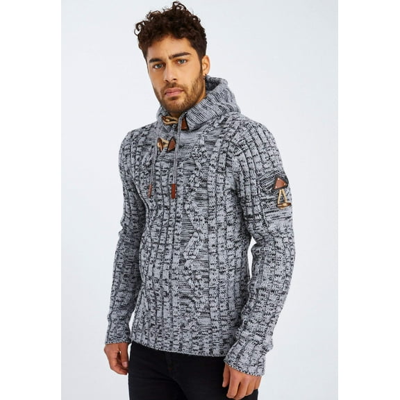 Chunky Knit Sweater With Hood