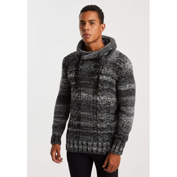 Chunky Knit Sweater With Hood