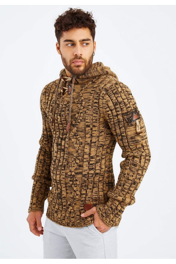 Chunky Knit Sweater With Hood