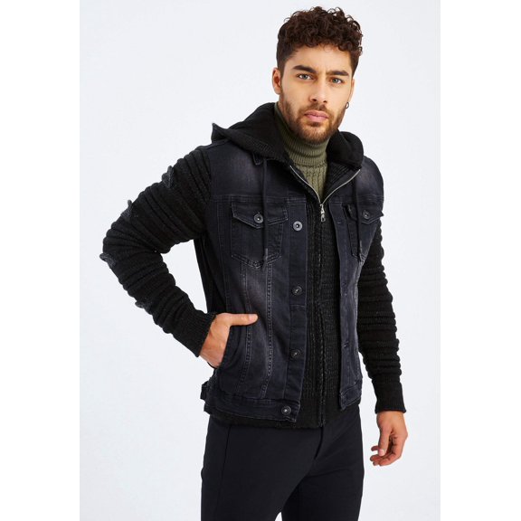 Chunky Knit Sweater With Stand-Up Collar