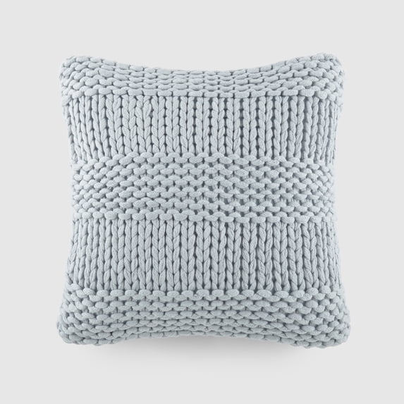 Chunky Knit Throw Pillow by Comfort Canopy