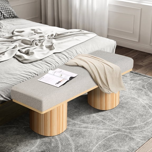 Chunky Legs & Embossed Design - Elegant Look and Versatile Use