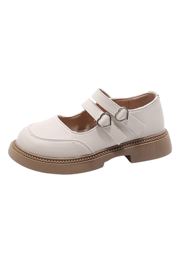 Chunky Loafers Girls Kids PU Leather Platform Loafers Lug Sole Slip On Penny Shoes Comfortable Casual Dress Shoes