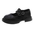 thumbnail image 1 of Chunky Loafers Girls Kids PU Leather Platform Loafers Lug Sole Slip On Penny Shoes Comfortable Casual Dress Shoes, 1 of 6