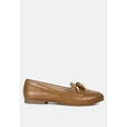 thumbnail image 1 of Chunky Metal Chain Faux Leather Loafers, 1 of 9