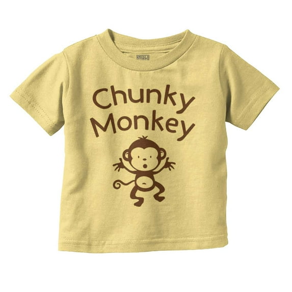 Chunky Monkey Adorable Animal Babies Toddler Boy Girl T Shirt Infant Toddler Brisco Brands 24M
