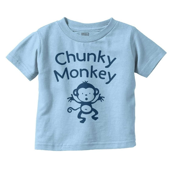 Chunky Monkey Adorable Animal Babies Toddler Boy Girl T Shirt Infant Toddler Brisco Brands 2T
