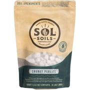 Sol Soils Chunky Perlite for Plants - Lightweight, All-Natural Volcanic Glass Soil Amendment to Improve Drainage & Aeration – 1 Quart