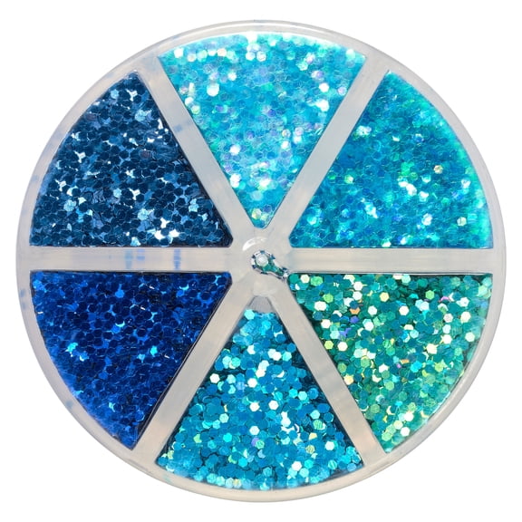 Recollections Chunky Polyester Glitter Mix - Assorted Color Glitter for Crafts, Decorations & DIY Projects, 12 Pack