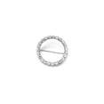 thumbnail image 1 of GOGIRL! USA Chunky Round Rhinestone Brooch, Silver, 1 of 3