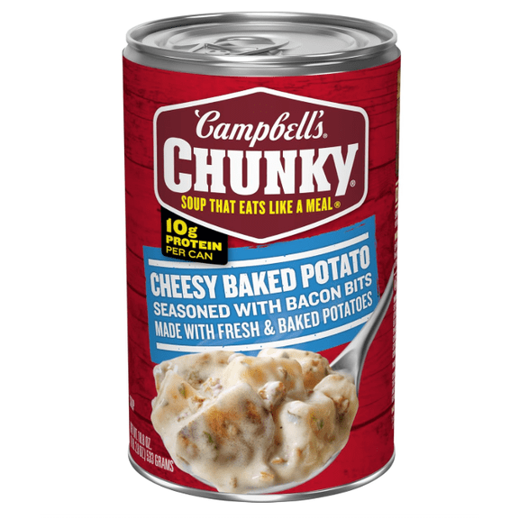 Chunky Soup, Baked Potato with Cheddar and Bacon Bits Soup, 18.8 Oz Can