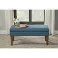 thumbnail image 1 of Chunky Textured Decorative Storage Bench - Teal, 1 of 1