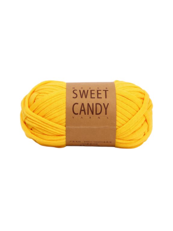 Chunky Tshirt Yarn for Crochet 1 Pack Thick Hand Knitting Yarn for Slippers Tote Bags Beginner Craft Supplies