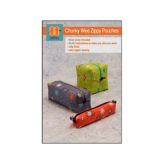 Chunky Wee Zippy Pouches Pattern by Hunter's Design Studio