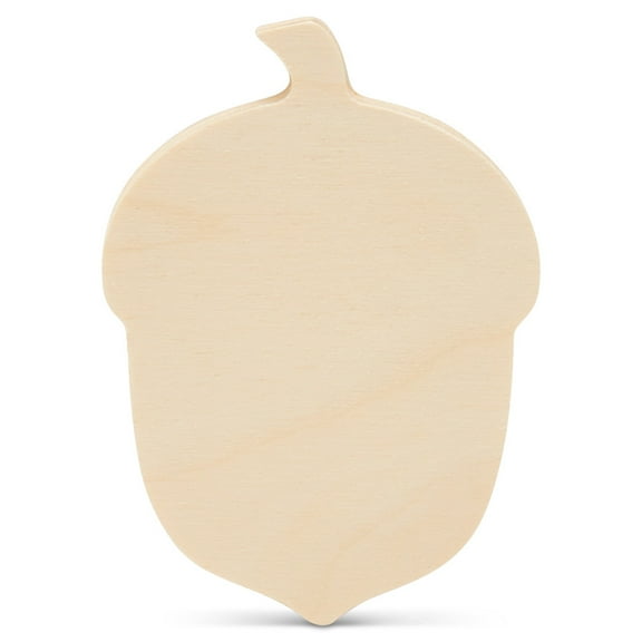 Chunky Wooden Acorns for Crafts 4-inch x 2-3/4-inch, Wood Acorn Fall Shelf Decor, Classroom & Tier Tray Decor, by Woodpeckers