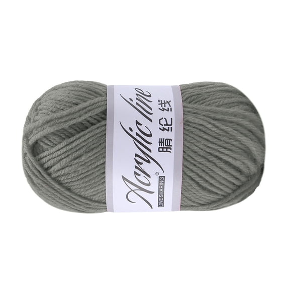 Chunky Wool Roving Yarn 50g, Acrylic Wool Blend Hand Knitting & Crochet Yarn for Scarves Hats, Quick Winter Craft Projects, Color A, By Preplabs