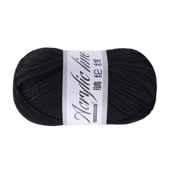 Chunky Wool Roving Yarn 50g, Acrylic Wool Blend Hand Knitting & Crochet Yarn for Scarves Hats, Quick Winter Craft Projects, Color A, By Preplabs