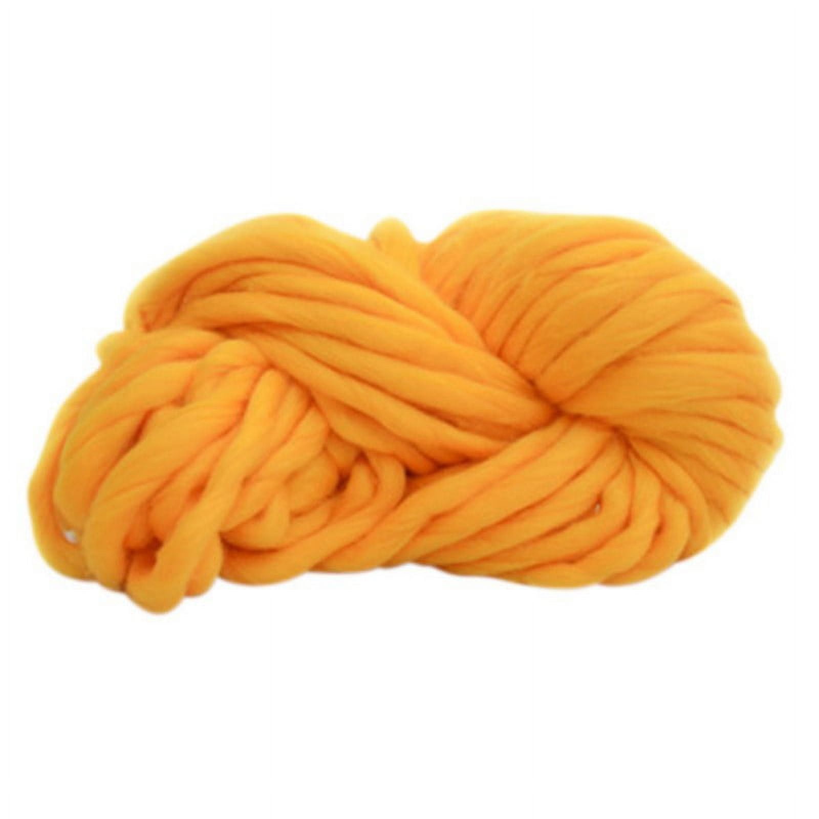  Vaveren Thick Chunky Yarn Chunky Wool Yarn Bulky Yarn for  Crocheting Arm Knitting Yarn Weight Yarn Knit Yarn for Knitted Blanket Mat  Weaving Sweater, Brown Yellow
