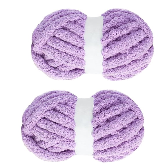 Chunky Yarn for Crocheting 1/2/4 Pack, Fluffy Jumbo Chenille Yarn, Super Soft Plush Yarn for Hand Woven DIY Crafts, Giant Thick Fuzzy Yarn for Hand Knitting (27 yds,8 oz Each Skein)