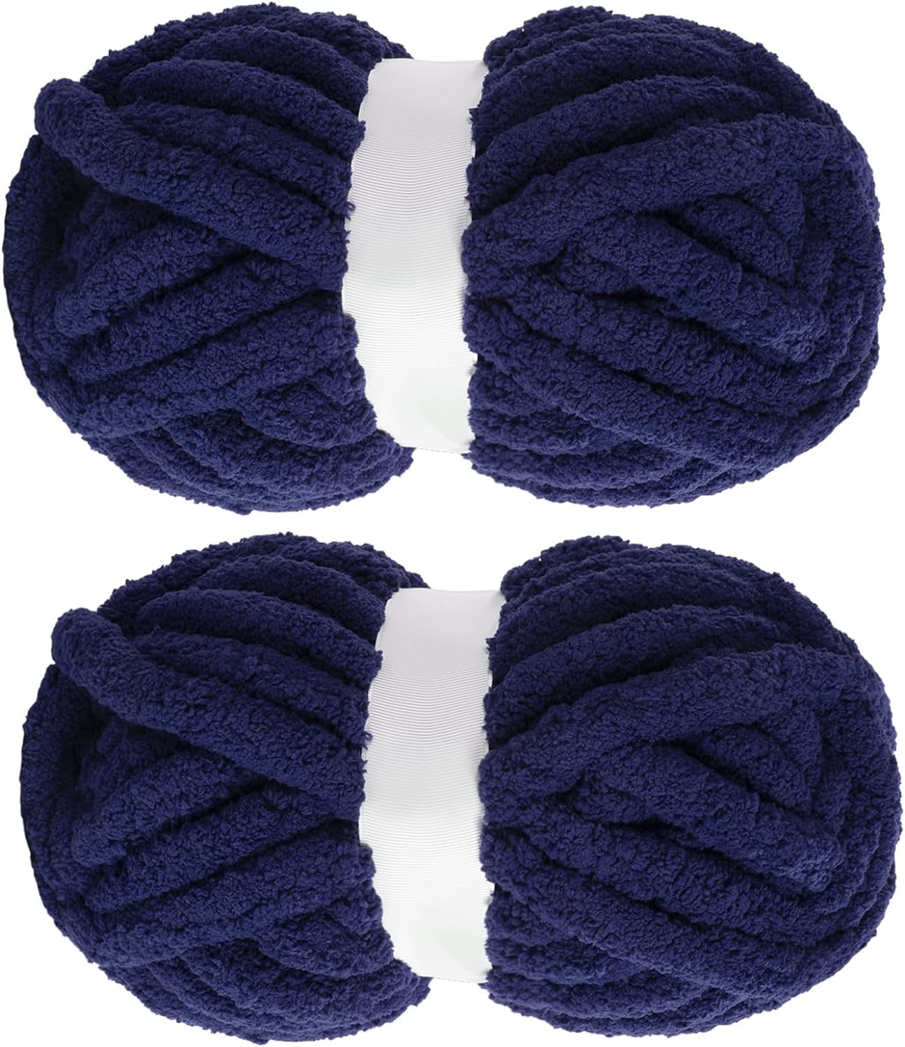 Chunky Yarn for Crocheting 1/2/4 Pack, Fluffy Jumbo Chenille Yarn, Super Soft Plush Yarn for Hand Woven DIY Crafts, Giant Thick Fuzzy Yarn for Hand Knitting (27 yds,8 oz Each Skein)