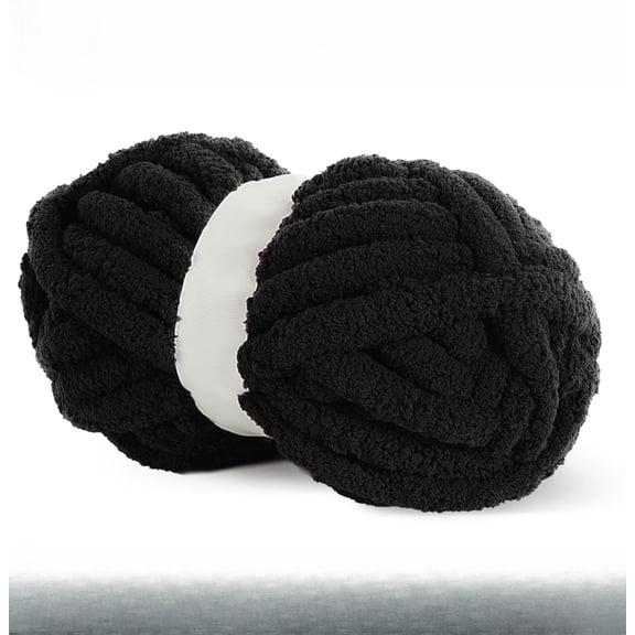Chunky Yarn for Crocheting 1/2/4 Pack, Fluffy Jumbo Chenille Yarn, Super Soft Plush Yarn for Hand Woven DIY Crafts, Giant Thick Fuzzy Yarn for Hand Knitting (27 yds,8 oz Each Skein)