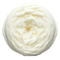 Chunky Yarn for Hand Knitting - #1Pack Chunky Chenille Yarn, Jumbo Big Thick Chunky Yarns for Crocheting, Super Bulky Chunky Knit Blanket Yarns, Large Chunky Chenille Yarns(White,4.7x4.7")