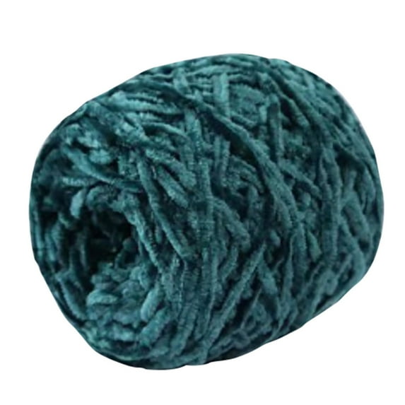 Chunky Yarn for Hand Knitting, Chunky Green Yarn, Soft Jumbo Bulky Chenille Yarn, Soft Knitting Yarn for Cushions, 1Pcs DIY Hand Knitting Yarn for Blanket Scarf Sweater(Green)