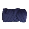 thumbnail image 1 of Chunky Yarn Jumbo Tubular Yarn Washable Tube Giant Yarn Arm Knitting Soft Yarn 250G Bulky Yarn for Macrame, Crochet, Scarf, Weaving, Pet Bed Deep Blue, 1 of 9