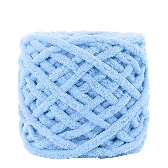 Chunky Yarn for Hand Knitting - 8mm Chunky Chenille Yarn, Thick Chunky Yarns for Crocheting, Bulky Chunky Knit Blanket Yarns, (45cm Length)