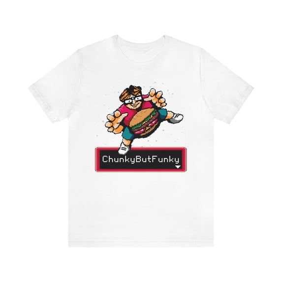 ChunkyButFunky Hamburger 8-Bit Shirt, Burger Lover T-Shirt