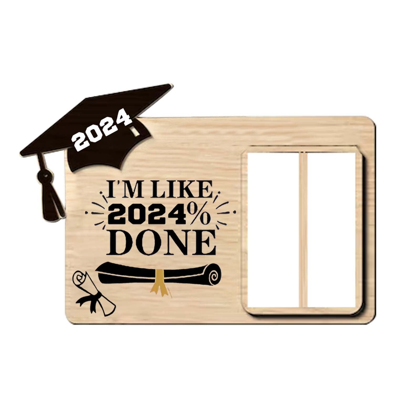 Chunleiiii 1 Graduation Gift Box Wooden Graduation Card Box Box 2024