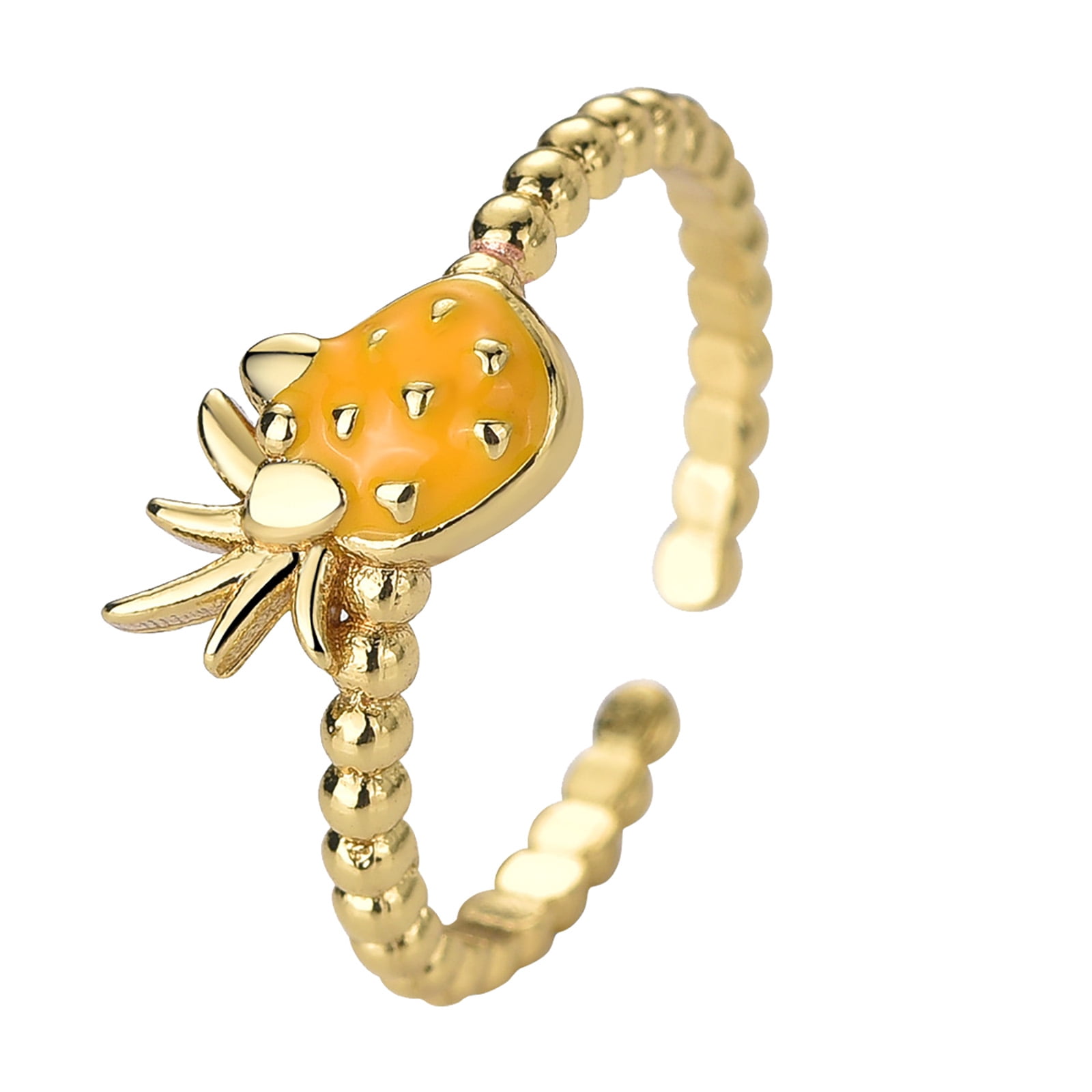 Chunleiiii Fruit Pineapple Ring Jewelry Sweet Fruit Accessories ...