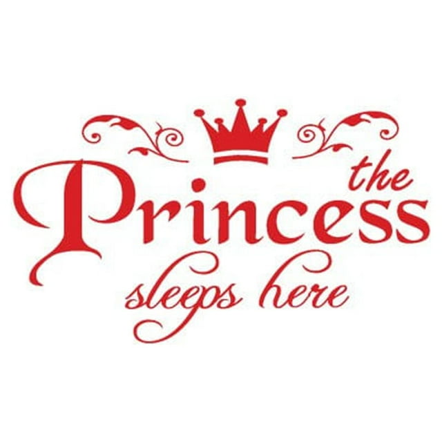 Chunleiiii Princess Home Decor Wall Sticker Decal Bedroom Door Art
