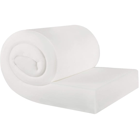 CHUN YI Premium Upholstery Sofa Cushion Foam White Replacement Couch Cushions (H3*W24*L72)