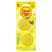 Chupa Chups Car Air Freshener, Lemon Twist - Long Lasting Car Fresheners with Fun Scents, Colorful and Vibrant Air Freshener for Car, Unique Car Freshner Perfume Deodorizer Refresher Fragrance