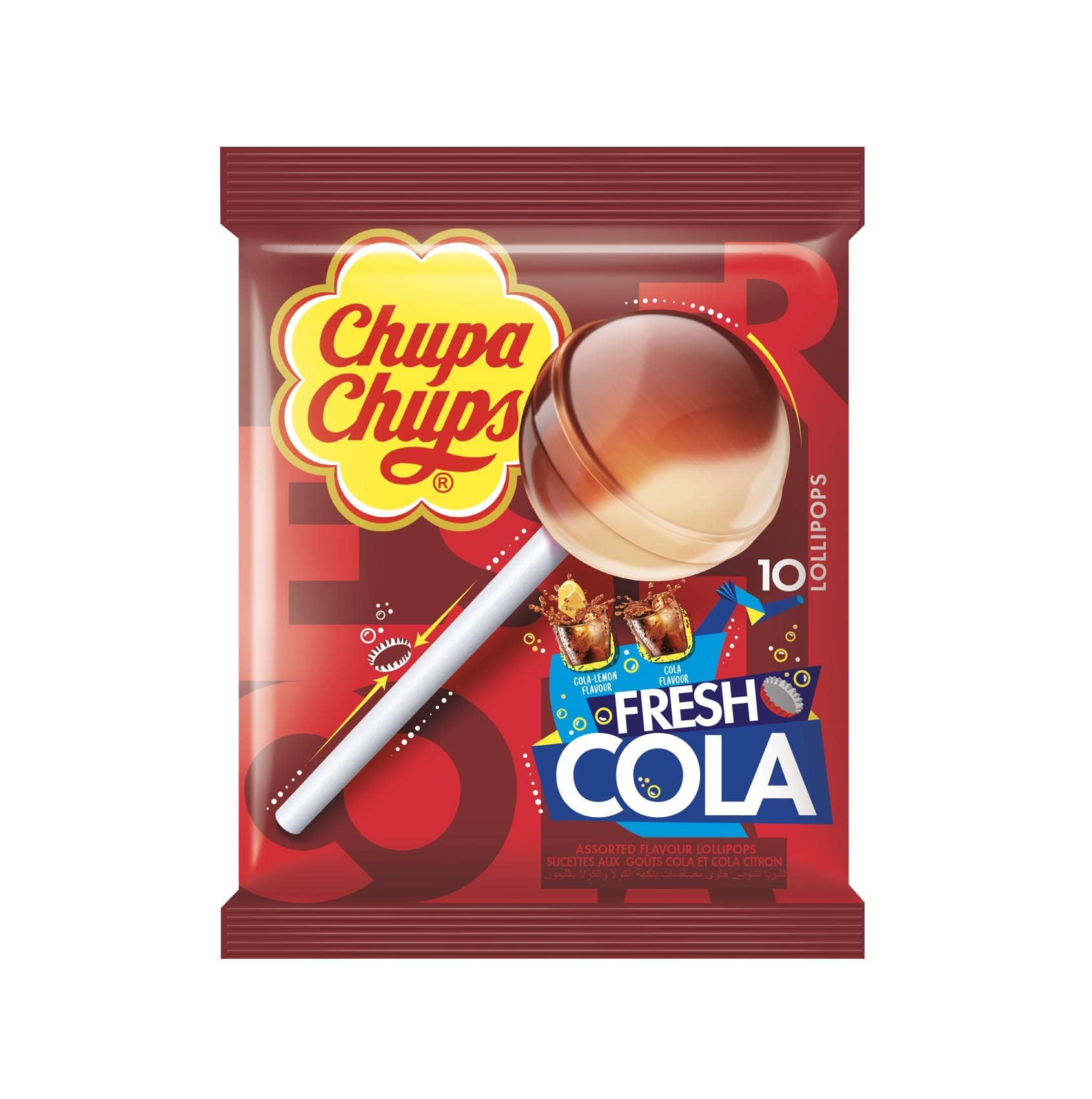 Chupa Chups Fresh Cola Lollipop (120G) 